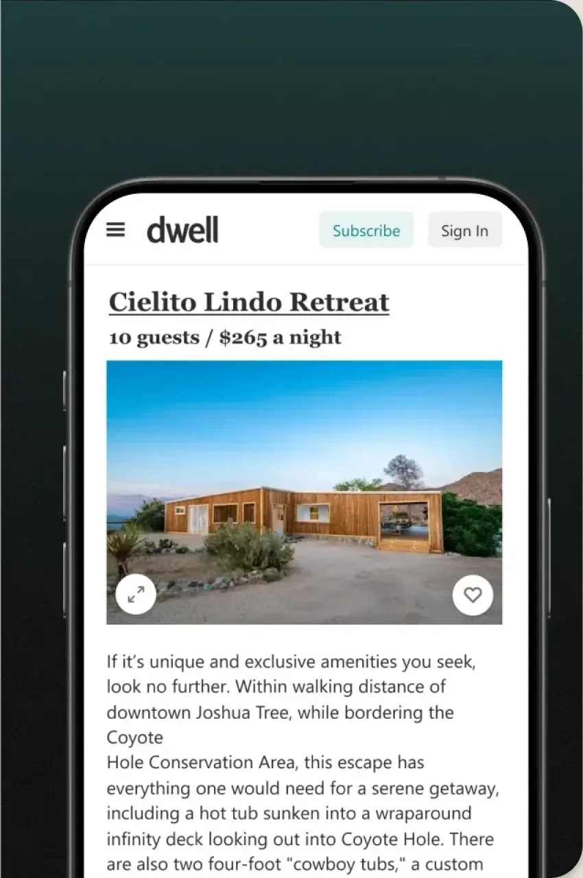 Dwell feature: 16 Ultimate Joshua Tree Airbnbs